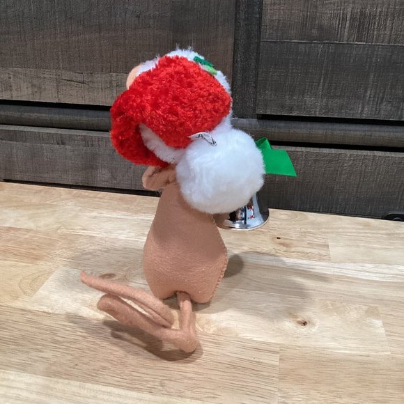 2012 Annalee Santa Mouse With Silver Bell - 6.5” - Picture 3 of 4